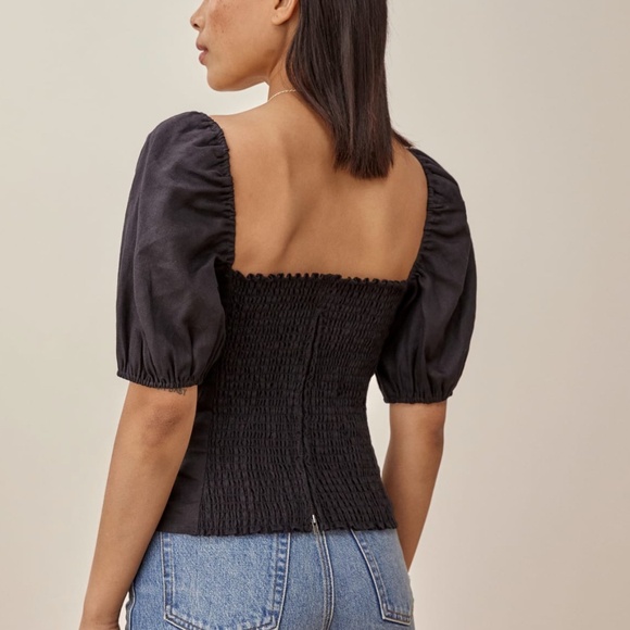 Arancini Linen Top - Picture 2 of 4